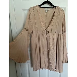 Forever 21 wide sleeve boho dress